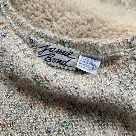 80s vintage confetti sweater - Picture 3 of 4